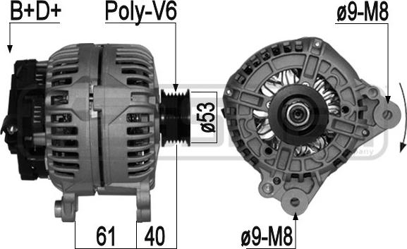 ERA 209069 - Alternatore www.autoricambit.com