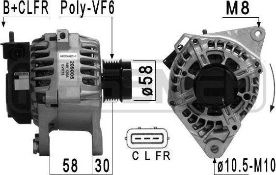 ERA 209005A - Alternatore www.autoricambit.com