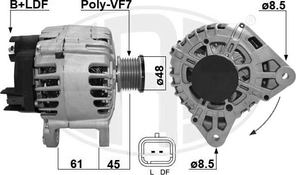 ERA 209150A - Alternatore www.autoricambit.com