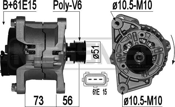 ERA 209161A - Alternatore www.autoricambit.com