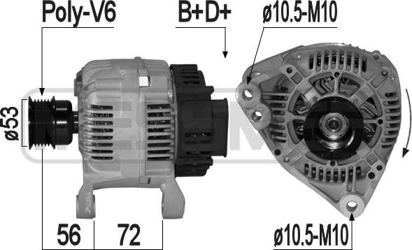 ERA 209162 - Alternatore www.autoricambit.com