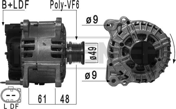 ERA 209104 - Alternatore www.autoricambit.com