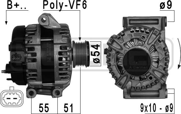 ERA 209119 - Alternatore www.autoricambit.com