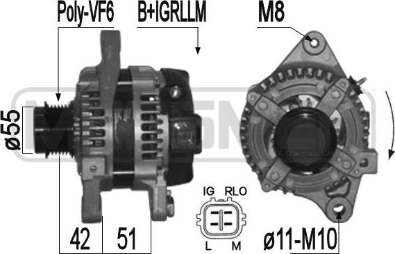 ERA 209360 - Alternatore www.autoricambit.com