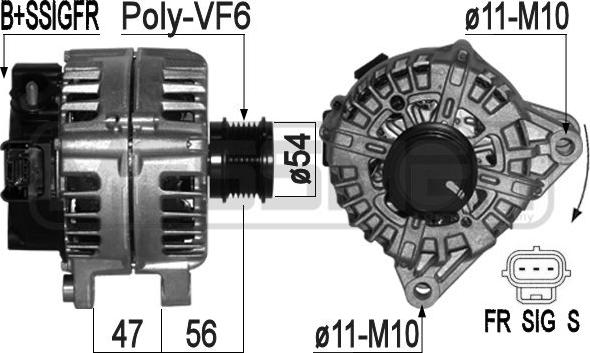 ERA 209314 - Alternatore www.autoricambit.com