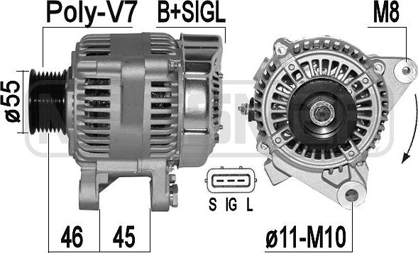 ERA 209384 - Alternatore www.autoricambit.com