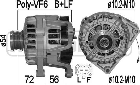 ERA 209330 - Alternatore www.autoricambit.com