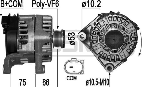 ERA 209325 - Alternatore www.autoricambit.com