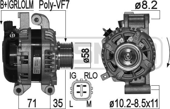 ERA 209298 - Alternatore www.autoricambit.com