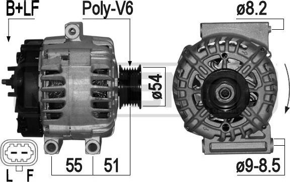 ERA 209241 - Alternatore www.autoricambit.com