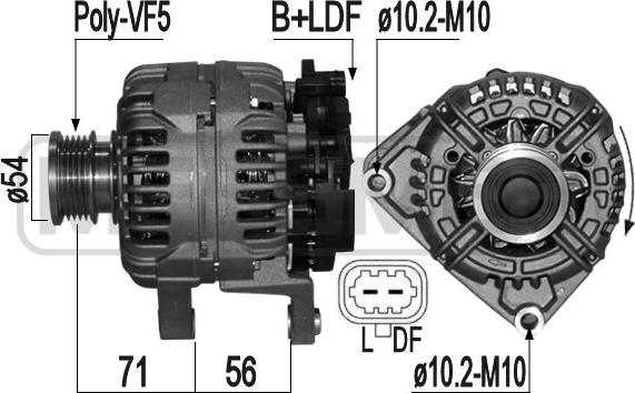 ERA 209242 - Alternatore www.autoricambit.com