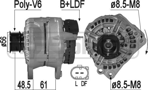 ERA 209215 - Alternatore www.autoricambit.com