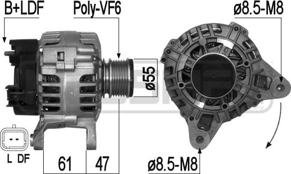 ERA 209289 - Alternatore www.autoricambit.com