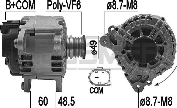 ERA 209232 - Alternatore www.autoricambit.com