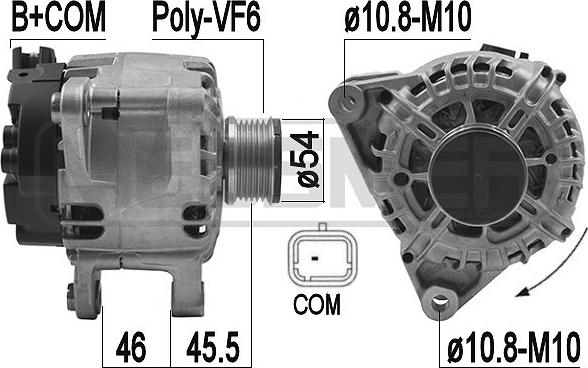 ERA 209223 - Alternatore www.autoricambit.com