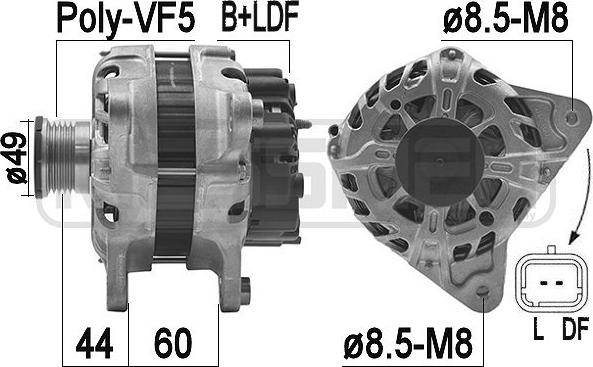 ERA 209222 - Alternatore www.autoricambit.com