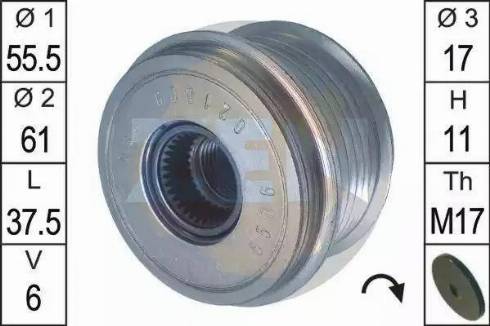 ERA 219084 - Puleggia cinghia, Alternatore www.autoricambit.com