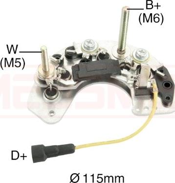 ERA 215498 - Raddrizzatore, Alternatore www.autoricambit.com