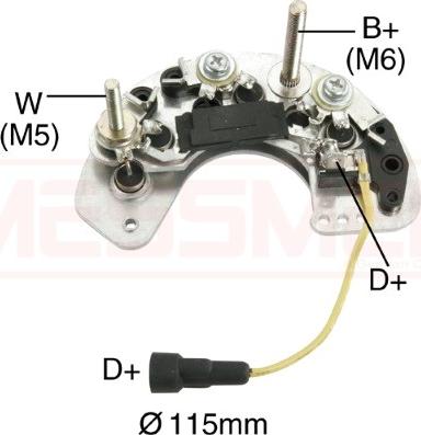 ERA 215502 - Raddrizzatore, Alternatore www.autoricambit.com