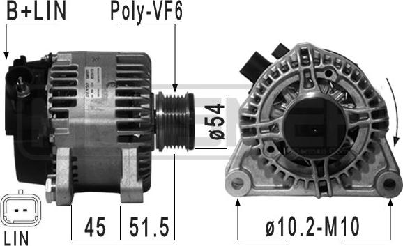 ERA 210946 - Alternatore www.autoricambit.com