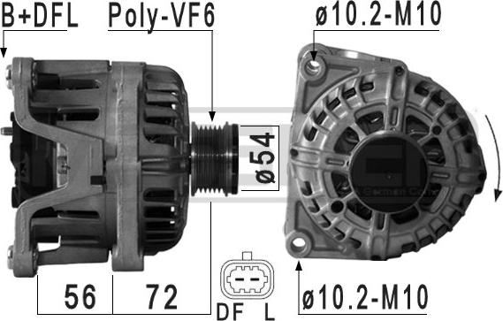 ERA 210943 - Alternatore www.autoricambit.com