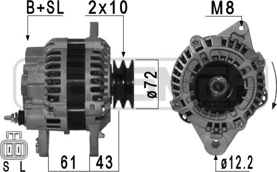 ERA 210950A - Alternatore www.autoricambit.com