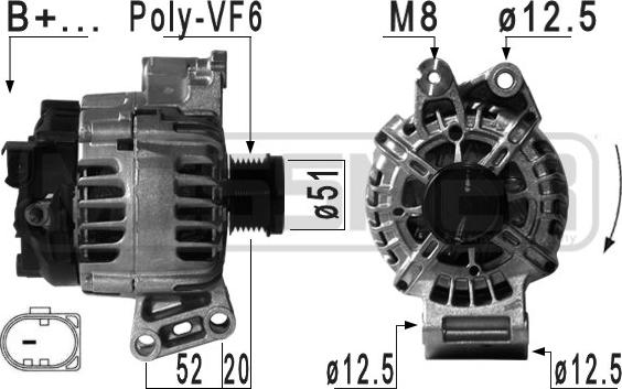 ERA 210964 - Alternatore www.autoricambit.com