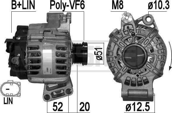 ERA 210963 - Alternatore www.autoricambit.com