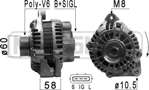 ERA 210909 - Alternatore www.autoricambit.com