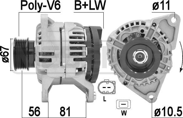 ERA 210933A - Alternatore www.autoricambit.com