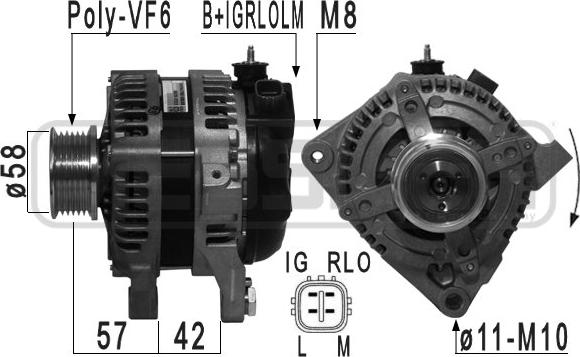 ERA 210979 - Alternatore www.autoricambit.com