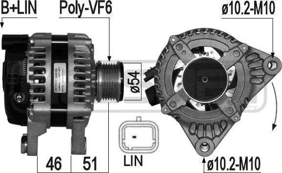 ERA 210973 - Alternatore www.autoricambit.com