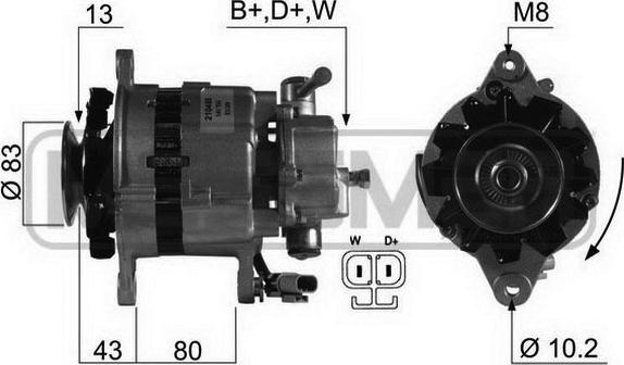 ERA 210455A - Alternatore www.autoricambit.com