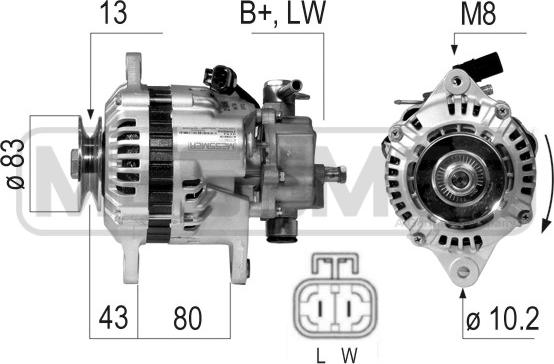 ERA 210456A - Alternatore www.autoricambit.com