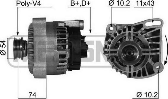 ERA 210405 - Alternatore www.autoricambit.com