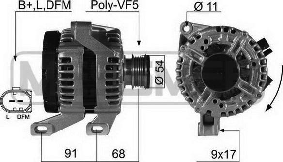 ERA 210424 - Alternatore www.autoricambit.com