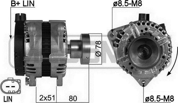 ERA 210423 - Alternatore www.autoricambit.com