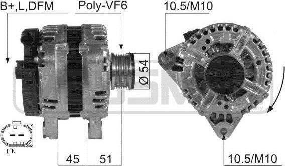 ERA 210427 - Alternatore www.autoricambit.com