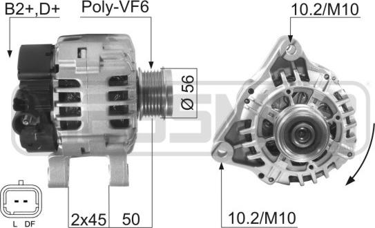 ERA 210599A - Alternatore www.autoricambit.com