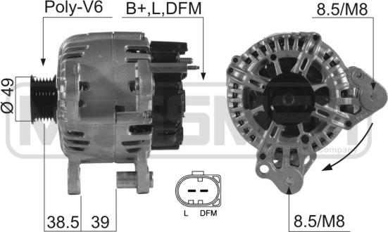 ERA 210544 - Alternatore www.autoricambit.com