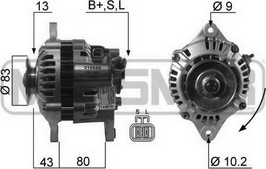 ERA 210555A - Alternatore www.autoricambit.com