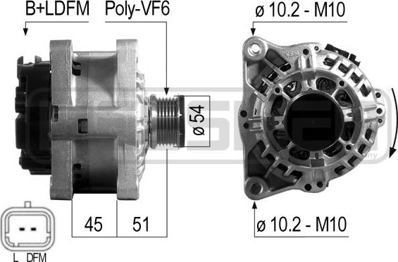 ERA 210501 - Alternatore www.autoricambit.com