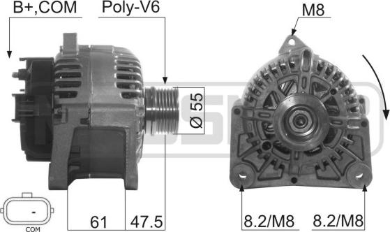 ERA 210515 - Alternatore www.autoricambit.com