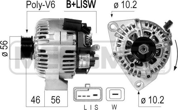 ERA 210536 - Alternatore www.autoricambit.com