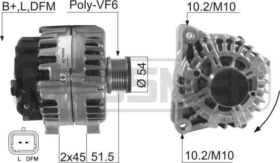 ERA 210520 - Alternatore www.autoricambit.com