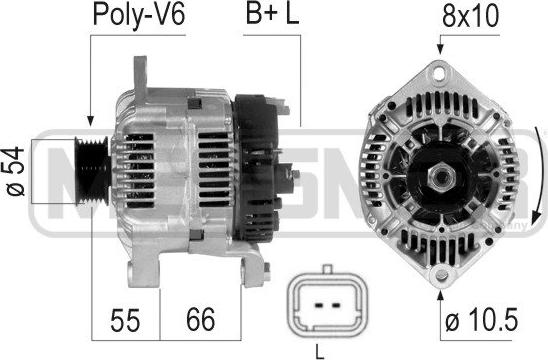 ERA 210570A - Alternatore www.autoricambit.com