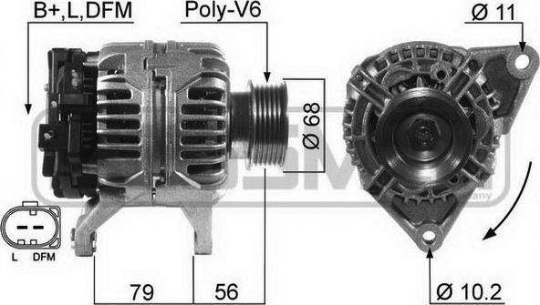 ERA 210572A - Alternatore www.autoricambit.com