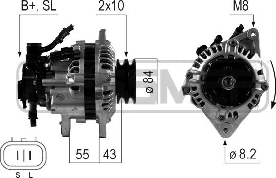 ERA 210645 - Alternatore www.autoricambit.com