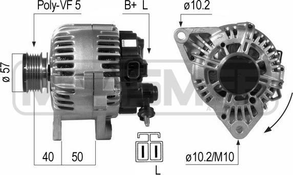 ERA 210650 - Alternatore www.autoricambit.com