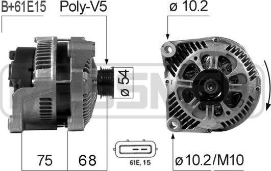 ERA 210669 - Alternatore www.autoricambit.com